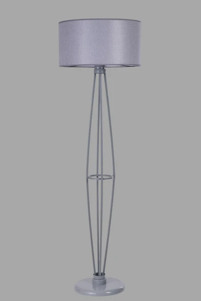 Lumexx HEDAR GRİ LAMBADER SİLİNDİR HASIR GRİ ABAJURLU - Resim 3