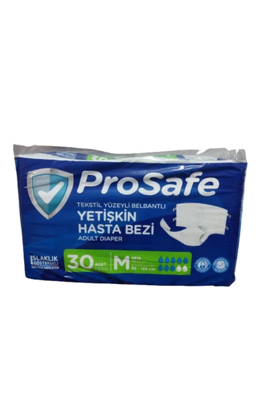 Canped Belbantlı Textil Yüzey Hasta Bezi 30'lu Medium - Resim 2