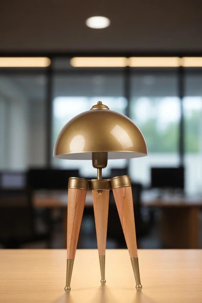 Lumexx STİL NATUREL ESKİTME RETRO BAŞLIKLI MASA LAMBASI ürün görseli