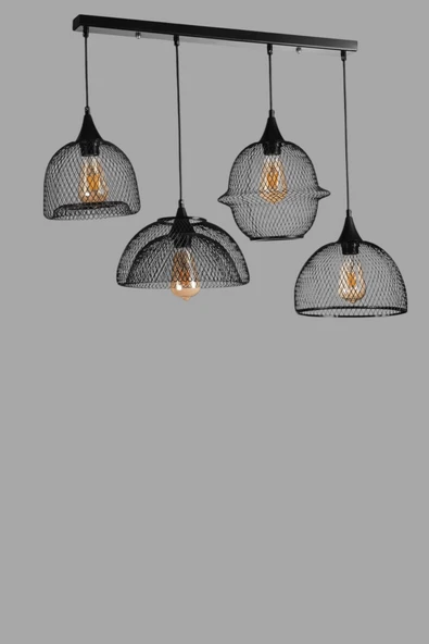 Lumexx KARMAŞIK 4 LÜ SIRALI SİYAH SARKIT - Resim 3