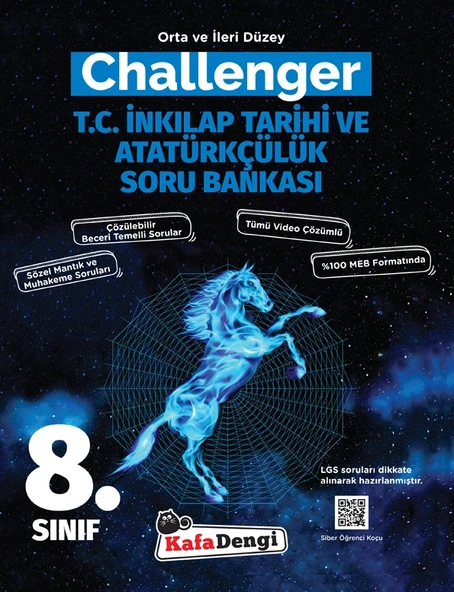 Kafa Dengi Yayınları 8. Sınıf Challenger T.C. İnkılap Tarihi ve Atatürkçülük Soru Bankası ürün görseli