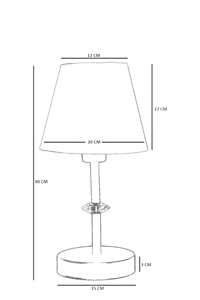 Lumexx ÜSKÜP ESKİTME AÇIK HASIR ABAJURLU MASA LAMBASI - Resim 5
