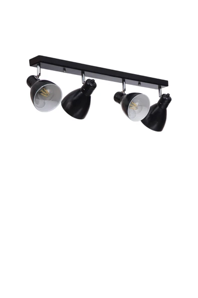 Lumexx OTİS 4 LÜ SIRALI SİYAH PLAFONYER AVİZE - Resim 4