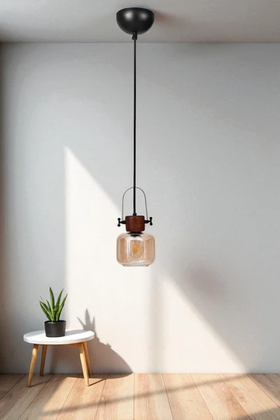 Lumexx MASAL TEKLİ SİYAH BAL CAMLI SARKIT ürün görseli