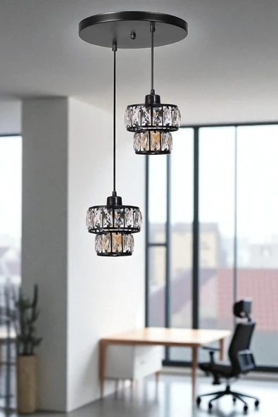 Lumexx LEO 2 Lİ TEPSİLİ SİYAH SARKIT ürün görseli