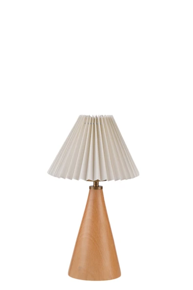 Lumexx JUNO NATUREL PİLELİ KREM ABAJURLU MASA LAMBASI - Resim 3