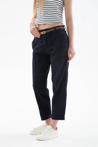 FASHION FRIENDS KADIN KEMERLİ PANTOLON 25Y0107K1 - Resim 3