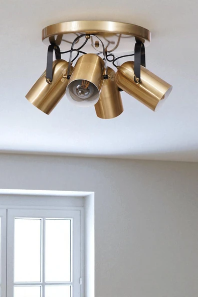 Lumexx LONDON 4 LÜ TEPSİLİ ESKİTME PLAFONYER AVİZE ürün görseli