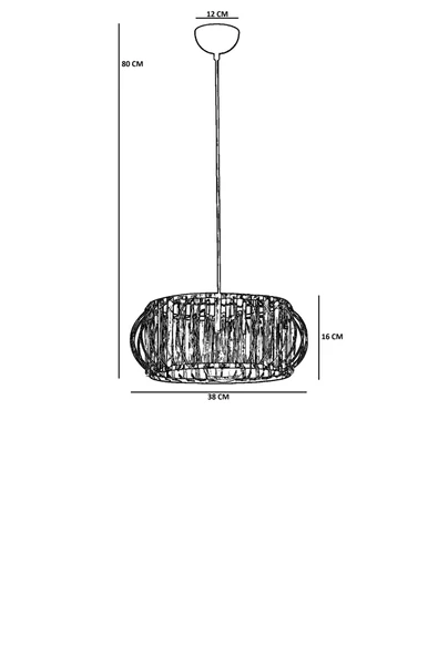Lumexx OHRİD BÜYÜK TEKLİ ESKİTME SARKIT - Resim 4