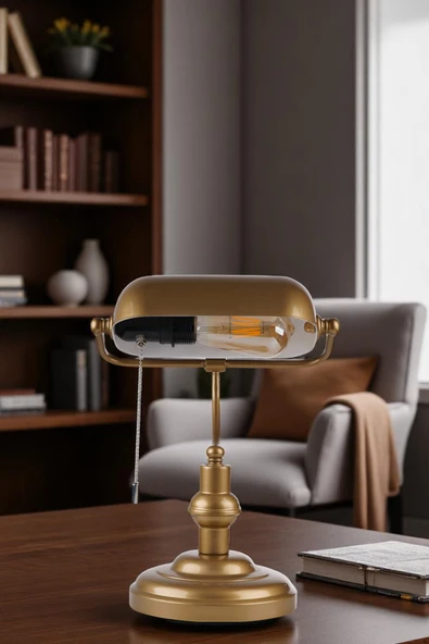 Lumexx BANKER ESKİTME MASA LAMBASI - Resim 2