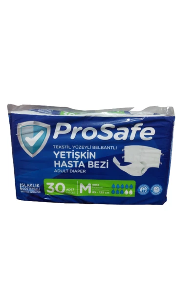 Canped Belbantlı Textil Yüzey Hasta Bezi 30'lu Medium ürün görseli