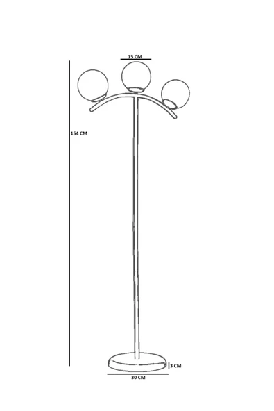 Lumexx VELVET 3 LÜ ESKİTME LAMBADER BAL CAMLI - Resim 4