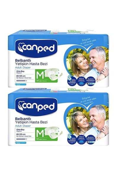 STD Canped Hasta Bezi Yetişkin Bel Bantlı Polietilenli M-Orta Boy 60 Adet ( TEKLİDİR ) ürün görseli