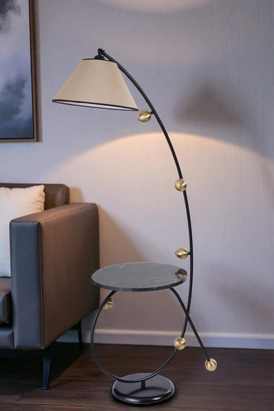 Lumexx YEKTA SEHBALI SİYAH LAMBADER PRAMİT HASIR ABAJURLU ürün görseli