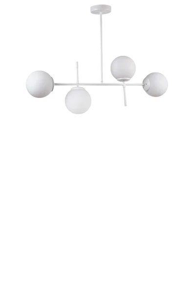 Lumexx FAVORİ 4 LÜ BEYAZ CAMLI AVİZE - Resim 2