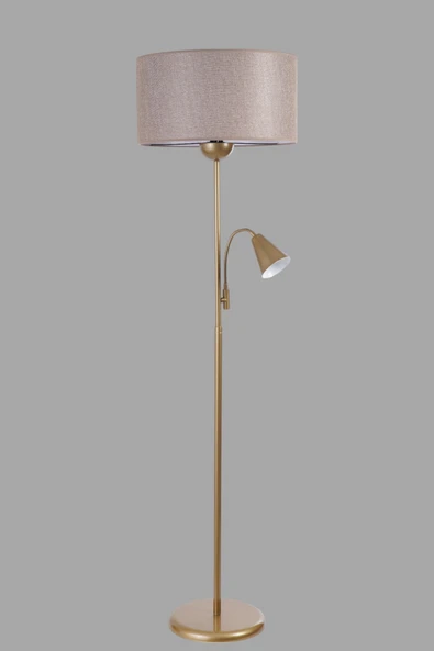 Lumexx DEVİN ESKİTME LAMBADER SİLİNDİR KOYU HASIR ABAJURLU - Resim 3