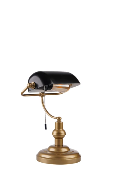 Lumexx BANKER ESKİTME-SİYAH MASA LAMBASI - Resim 5