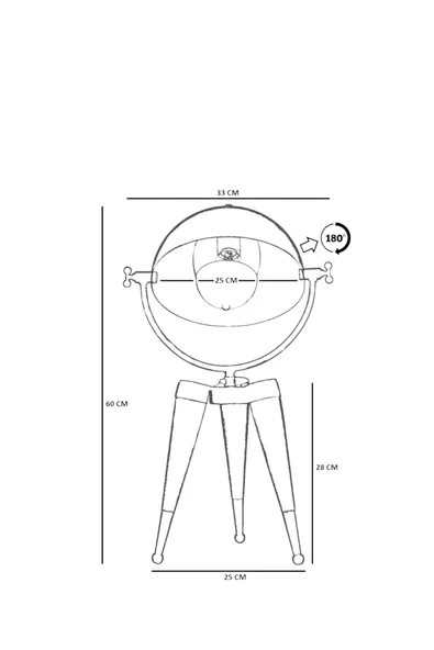 Lumexx YENİ STİL NATUREL SİYAH RETRO BAŞLIKLI MASA LAMBASI - Resim 5