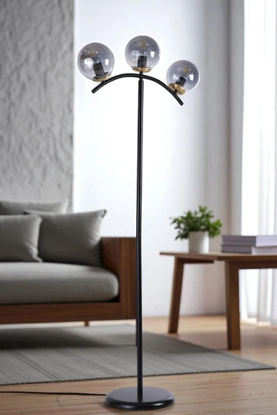 Lumexx VELVET 3 LÜ SİYAH LAMBADER FÜME CAMLI ürün görseli