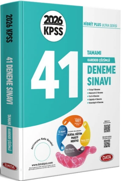 Data Yayınları 2026 KPSS Genel Kültür Genel Yetenek 41 Deneme Sınavı ürün görseli 1
