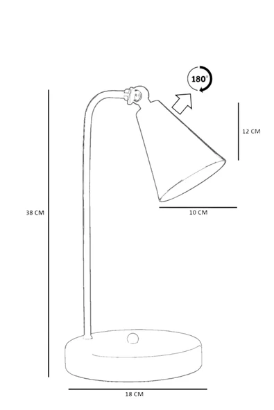 Lumexx YENİ DORA YEŞİL MASA LAMBASI - Resim 5