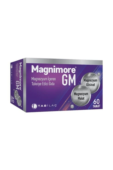 Magnimore GM Magnezyum 60 Tablet ürün görseli 1