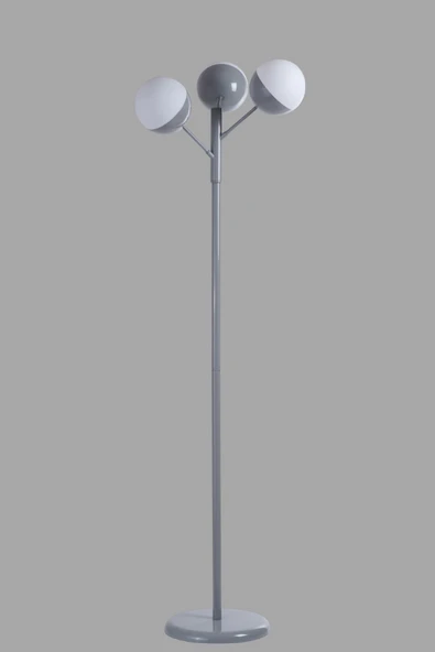 Lumexx KÜRE 3 LÜ GRİ LAMBADER BEYAZ CAMLI - Resim 3