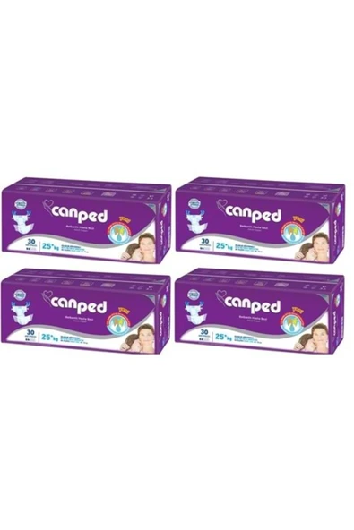 STD Canped Hasta Bezi Çoçuklar İçin Bel Bantlı Tekstil Yüzeyli 120 Adet XS (4Pk*30) ( TEKLİDİR ) ürün görseli