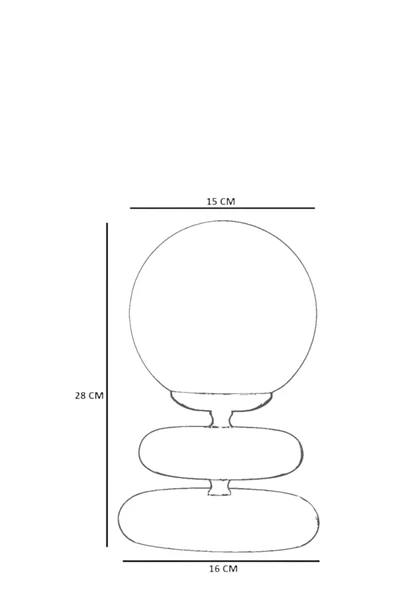 Lumexx MARS CEVİZ BEYAZ CAMLI MASA LAMBASI - Resim 5