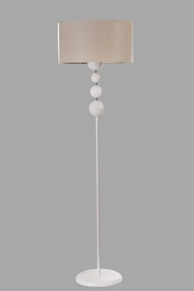 Lumexx HAYAL BEYAZ LAMBADER SİLİNDİR FİNLİ KREM ABAJURLU - Resim 3