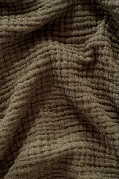 Rayme Textile Müslin Yatak Örtüsü Ultra Yumuşak Yüksek Kaliteli 4 Kat Muslin Pike (Tek Kişilik (240x280 cm) - Resim 2