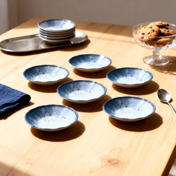 GÜRAL PORSELEN Acem 12 Parça 10 cm Çay Tabağı 1341 - Resim 2