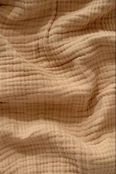 Rayme Textile Müslin Yatak Örtüsü Ultra Yumuşak Yüksek Kaliteli 4 Kat Muslin Pike (Tek Kişilik (240x280 cm) - Resim 2