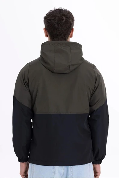 İçi Astarlı Su ve Rüzgar Geçirmez Cepli Erkek Yağmurluk - Resim 6