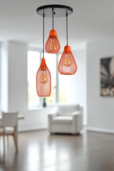 Lumexx KARMAŞIK 3 LÜ TEPSİLİ TURUNCU SARKIT ürün görseli