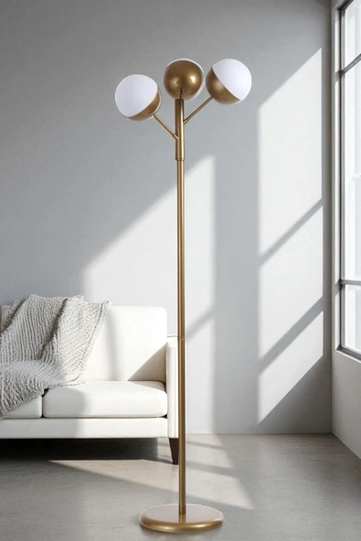 Lumexx KÜRE 3 LÜ ESKİTME LAMBADER BEYAZ CAMLI ürün görseli