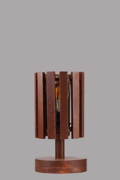 Lumexx KASNAK CEVİZ MASA LAMBASI - Resim 4