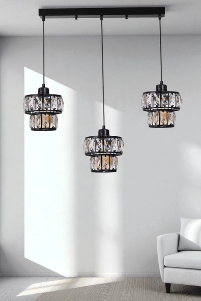 Lumexx LEO 3 LÜ SIRALI SİYAH SARKIT ürün görseli