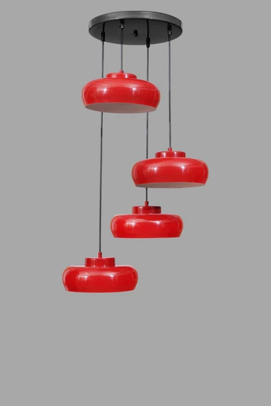 Lumexx SMİTH 4 LÜ TEPSİLİ KIRMIZI SARKIT - Resim 3