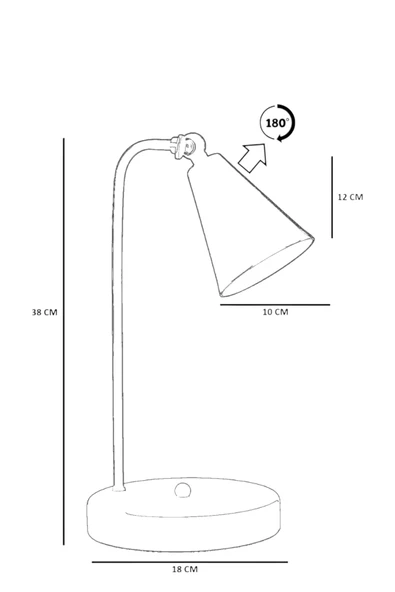 Lumexx YENİ DORA ESKİTME MASA LAMBASI - Resim 5