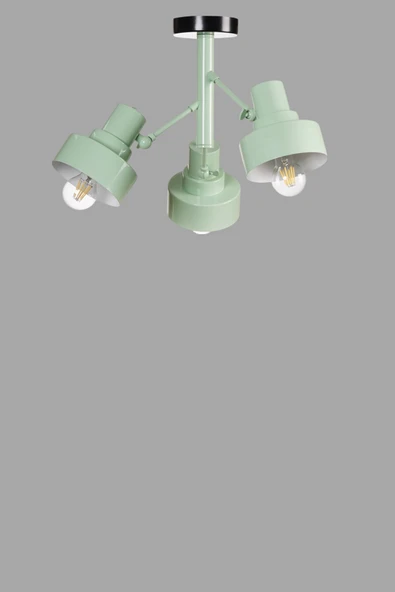 Lumexx JESUS 3 LÜ YEŞİL PLAFONYER AVİZE - Resim 3