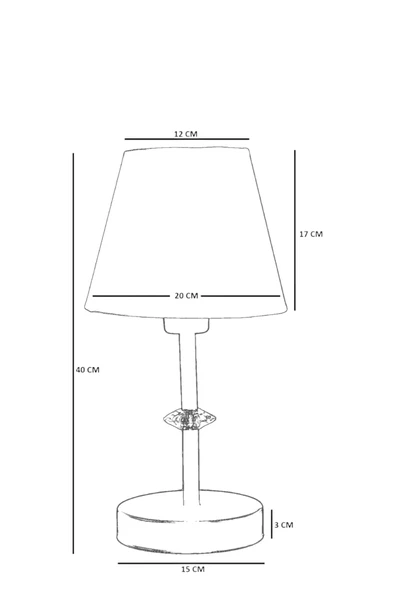 Lumexx ÜSKÜP SİYAH HASIR SİYAH ABAJURLU MASA LAMBASI - Resim 5