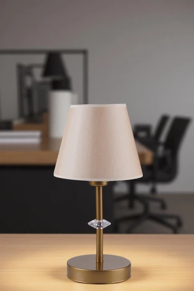 Lumexx ÜSKÜP ESKİTME AÇIK HASIR ABAJURLU MASA LAMBASI - Resim 2