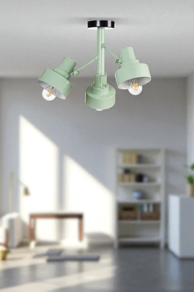 Lumexx JESUS 3 LÜ YEŞİL PLAFONYER AVİZE ürün görseli