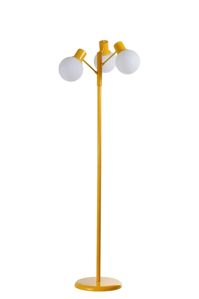 Lumexx SAFİR 3 LÜ SARI LAMBADER BEYAZ CAMLI - Resim 2