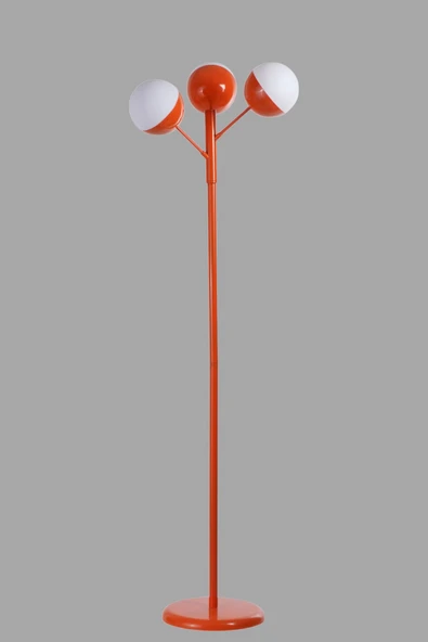 Lumexx KÜRE 3 LÜ TURUNCU LAMBADER BEYAZ CAMLI - Resim 3