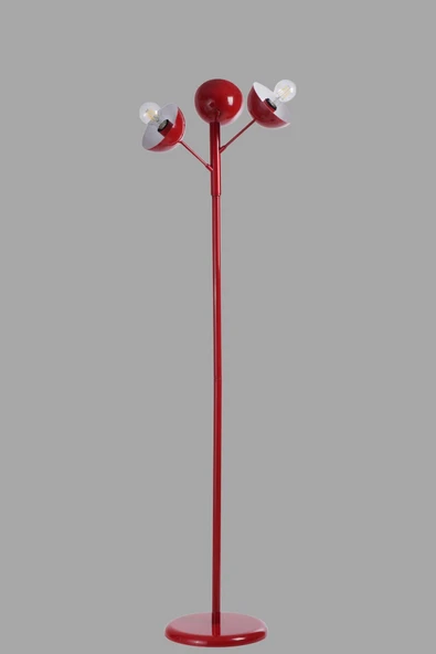 Lumexx KÜRE 3 LÜ KIRMIZI LAMBADER METAL BAŞLIKLI - Resim 3