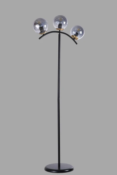 Lumexx VELVET 3 LÜ SİYAH LAMBADER FÜME CAMLI - Resim 3