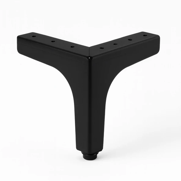 Dekor 12 cm Siyah Metal Mobilya Ayağı Dayanıklı Modern Tasarım Koltuk Sehpa Masa TV Ünitesi Uyumlu ürün görseli
