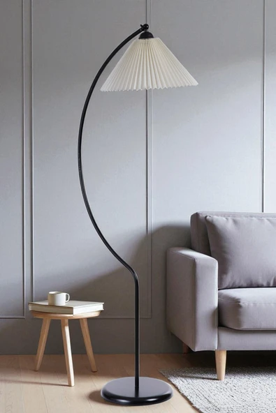 Lumexx OGEDAY SİYAH LAMBADER PİLELİ KREM ABAJURLU ürün görseli